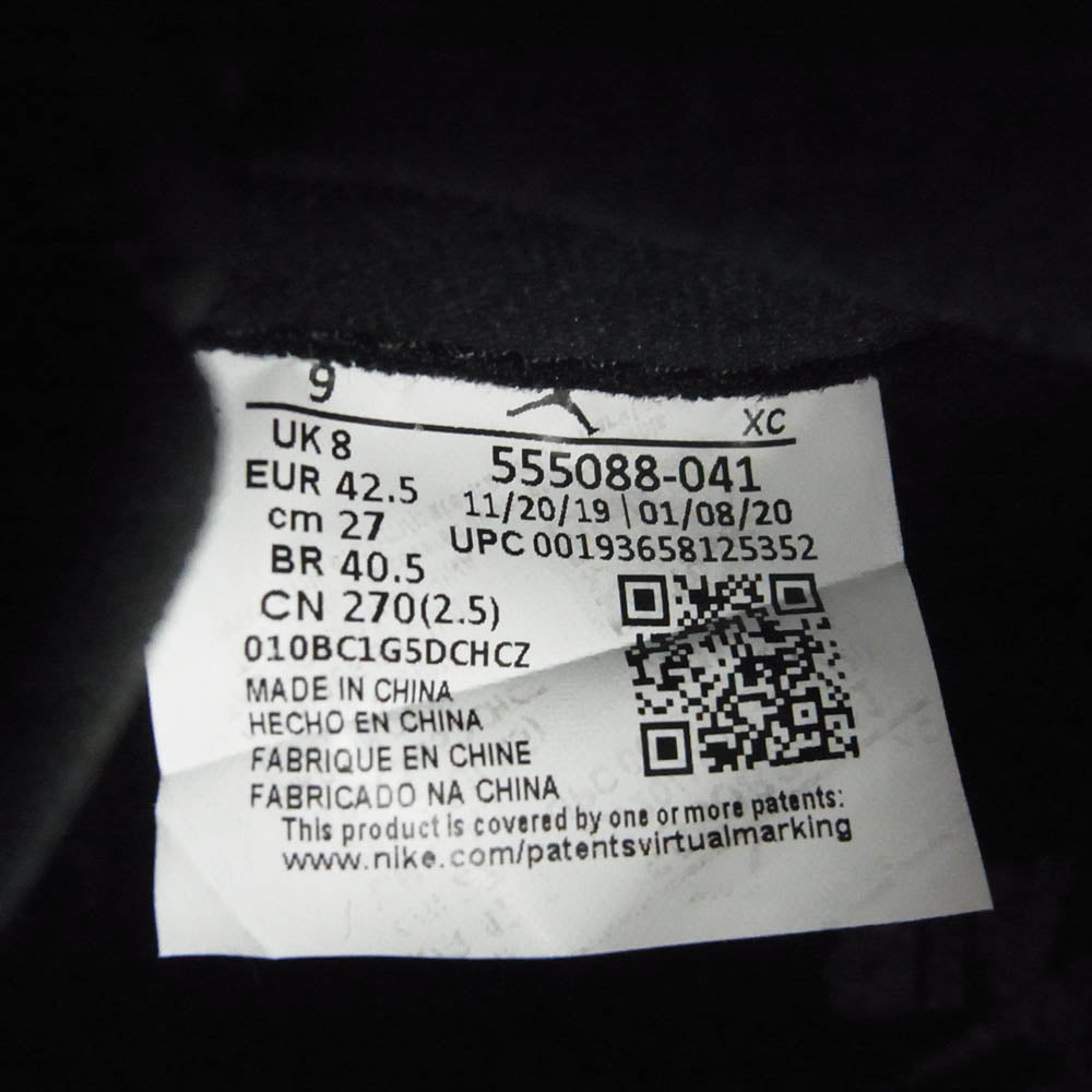 NIKE ナイキ 555088-041 Air Jordan 1 Retro High OG Royal Toe 2020 エアジョーダン 1 レトロ ハイ OG ロイヤル トゥ ハイカット スニーカー ブラック系 ブルー系 27cm【極上美品】【中古】