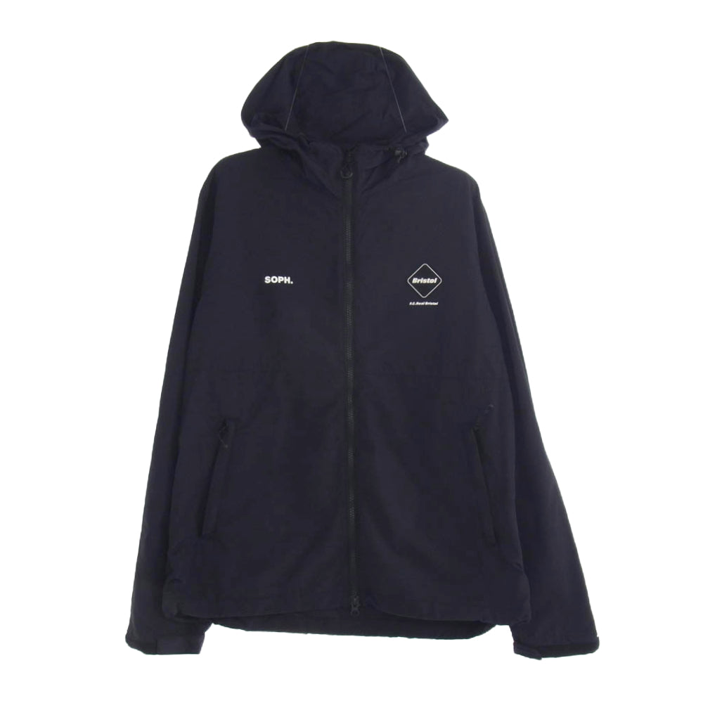 F.C.R.B. エフシーアールビー 23SS FCRB-230058 NYLON HOODED BLOUSON ナイロン フーデッド ジップアップ ジャケット ブラック系 ブラック系 L【中古】
