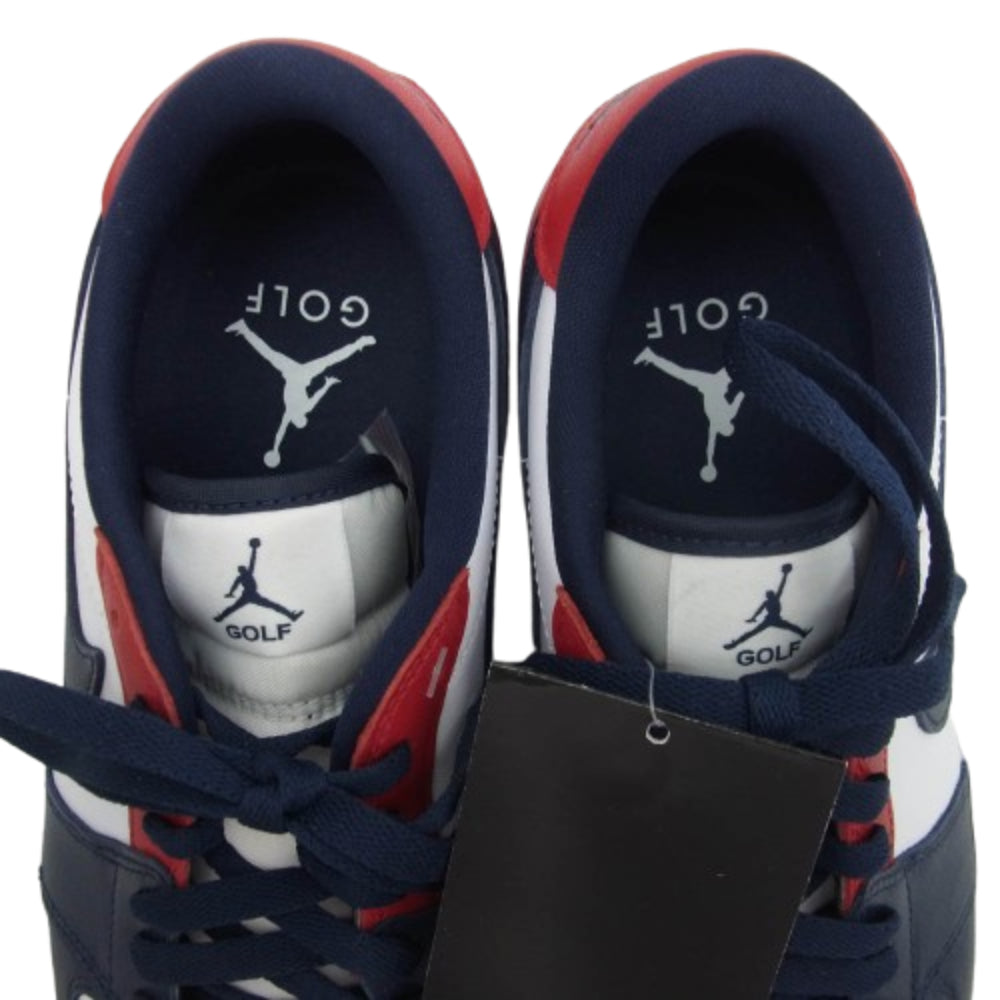 NIKE ナイキ DD9315-113 Air Jordan 1 Low Golf USA エアジョーダン1 ロー ゴルフ ローカット スニーカー ネイビー系 レッド系 27cm【極上美品】【中古】