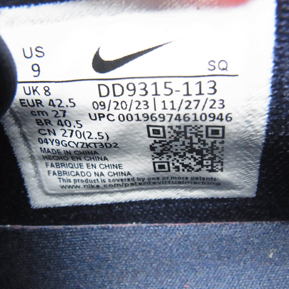 NIKE ナイキ DD9315-113 Air Jordan 1 Low Golf USA エアジョーダン1 ロー ゴルフ ローカット スニーカー ネイビー系 レッド系 27cm【極上美品】【中古】