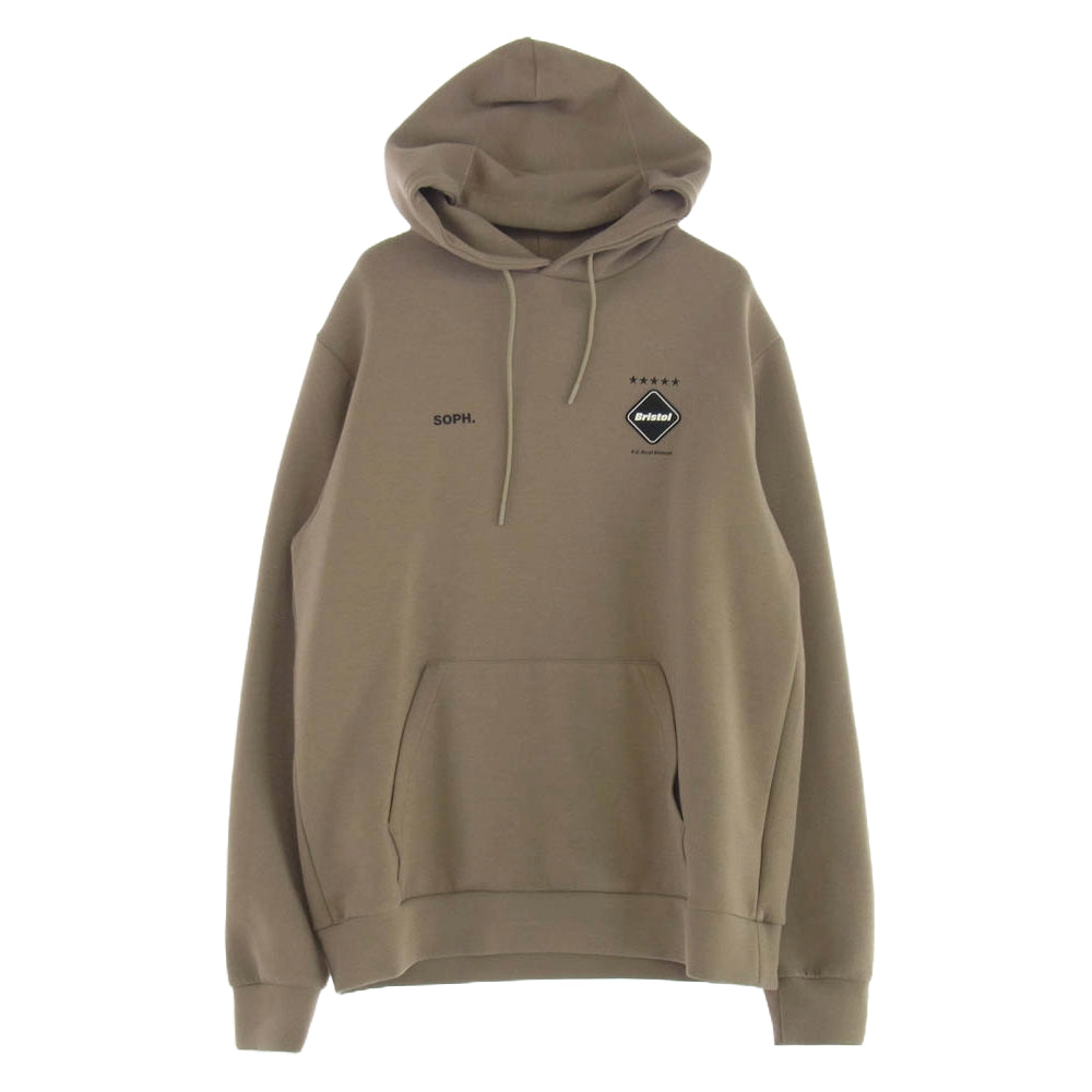 F.C.R.B. エフシーアールビー 23AW FCRB-232038 TECH SWEAT TRAINING HOODIE ブリストル テック スウェット トレーニング フーディ パーカー ベージュ系 L【中古】