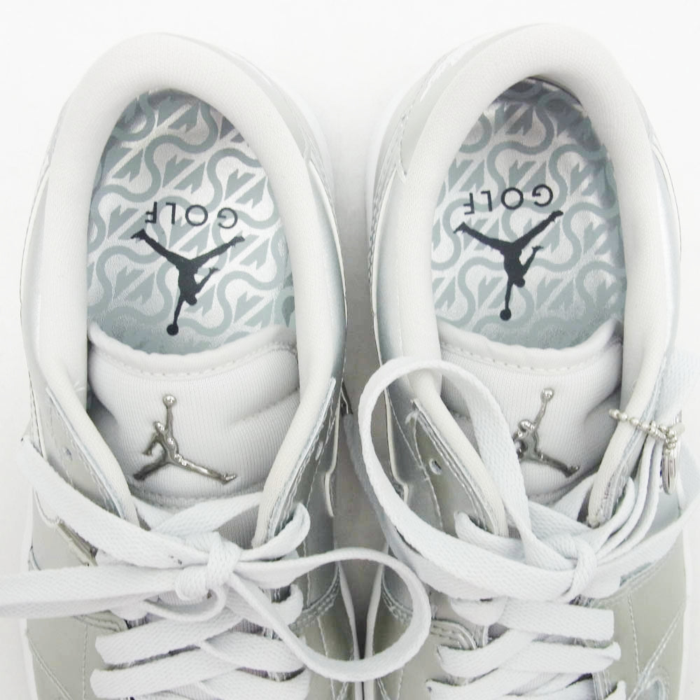 NIKE ナイキ FD6848-001 Air Jordan 1 Low Golf Gift Giving エアジョーダン1 ロー ゴルフ ギフトギビング ローカット スニーカー シルバー系 27cm【極上美品】【中古】