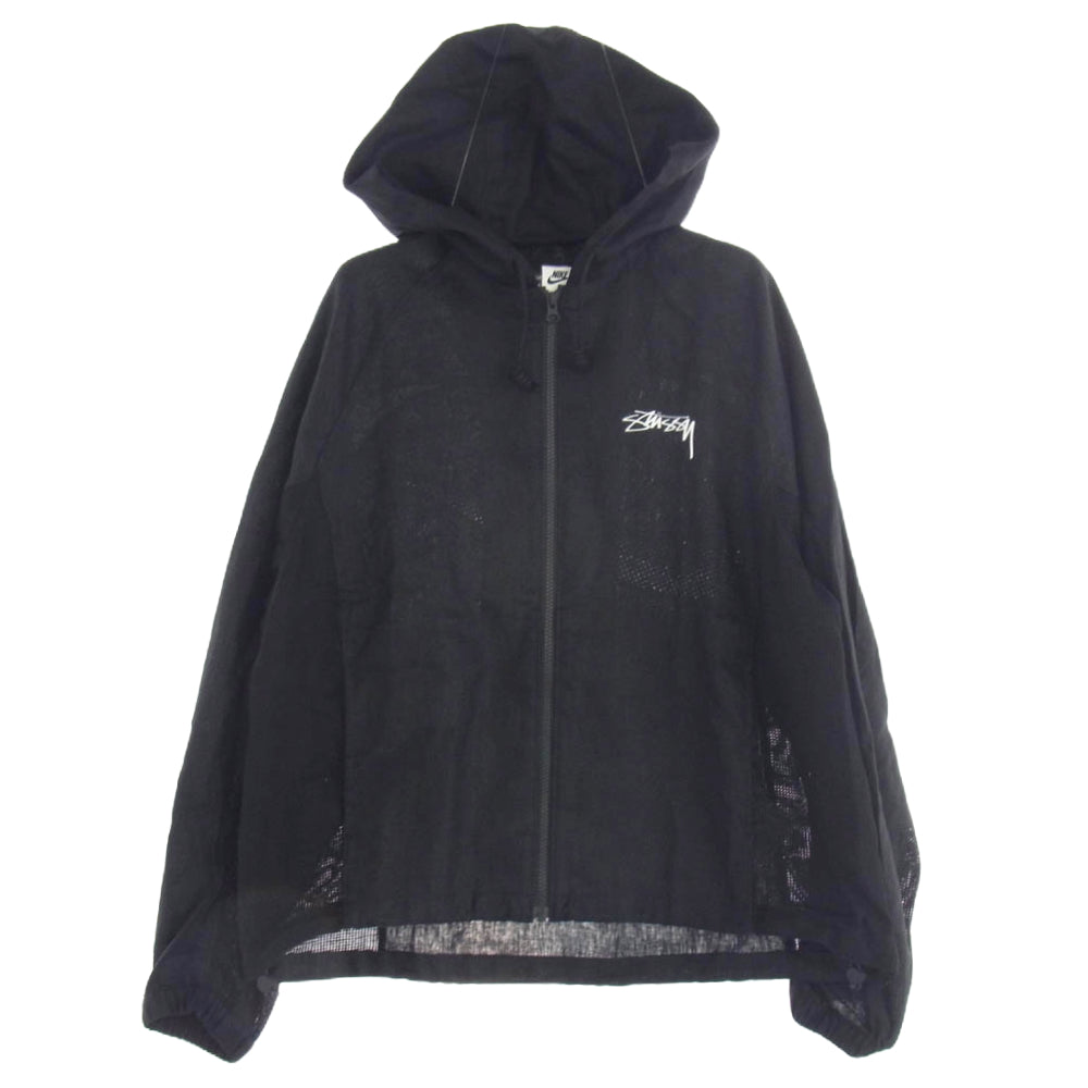 NIKE ナイキ FZ5751-010 × STUSSY ステューシー U NRG Linen Jacket リネン ジャケット フーディー ブラック系 M【中古】