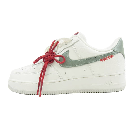 NIKE ナイキ HV5979-130 Air Force 1 Low 07 Sail Light Bone University Red Jade Horizon エアフォース1 ロー 07 セイル ライトボーン ユニバーシティレッド ジェイドホライズン ローカット スニーカー 27cm【極上美品】【中古】