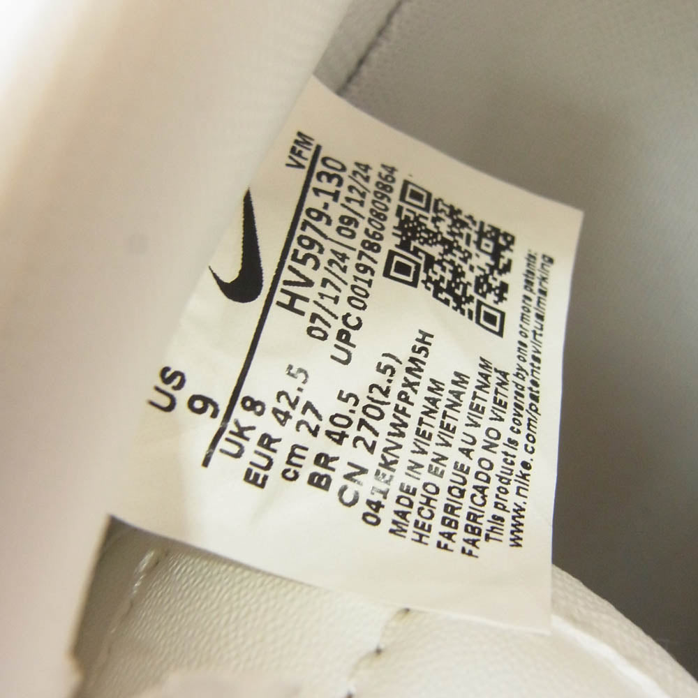 NIKE ナイキ HV5979-130 Air Force 1 Low 07 Sail Light Bone University Red Jade Horizon エアフォース1 ロー 07 セイル ライトボーン ユニバーシティレッド ジェイドホライズン ローカット スニーカー 27cm【極上美品】【中古】