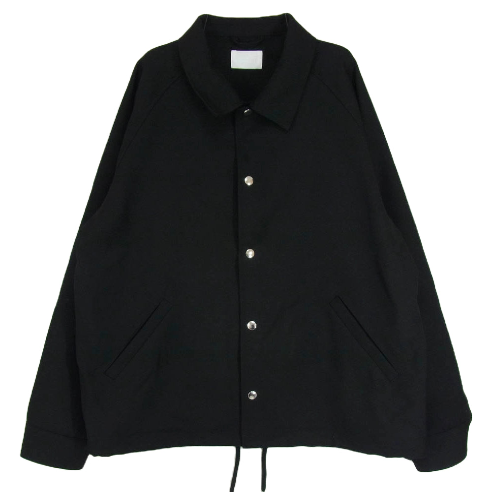SOPHNET. ソフネット 25SS SOPH-250006 DRY WOOL TWILL COACH JACKET ドライ ウール ツイル コーチ ジャケット ブラック系 L【中古】