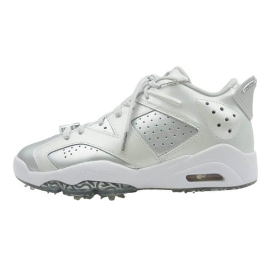 NIKE ナイキ FD6719-001 Air Jordan 6 Retro Low Golf Gift Giving エアジョーダン6 レトロ ロー ゴルフ ギフトギビング ゴルフシューズ スニーカー ホワイト系 シルバー系 27cm【極上美品】【中古】