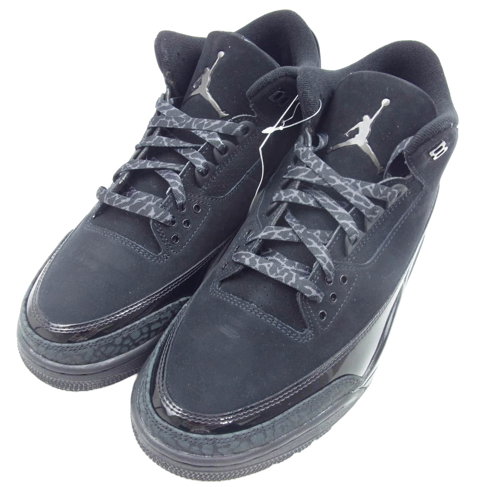 NIKE ナイキ CT8532-001 Air Jordan 3 Retro Black Cat 2025  エアジョーダン3 レトロ ブラック キャット スニーカー ブラック系 27.5cm【極上美品】【中古】