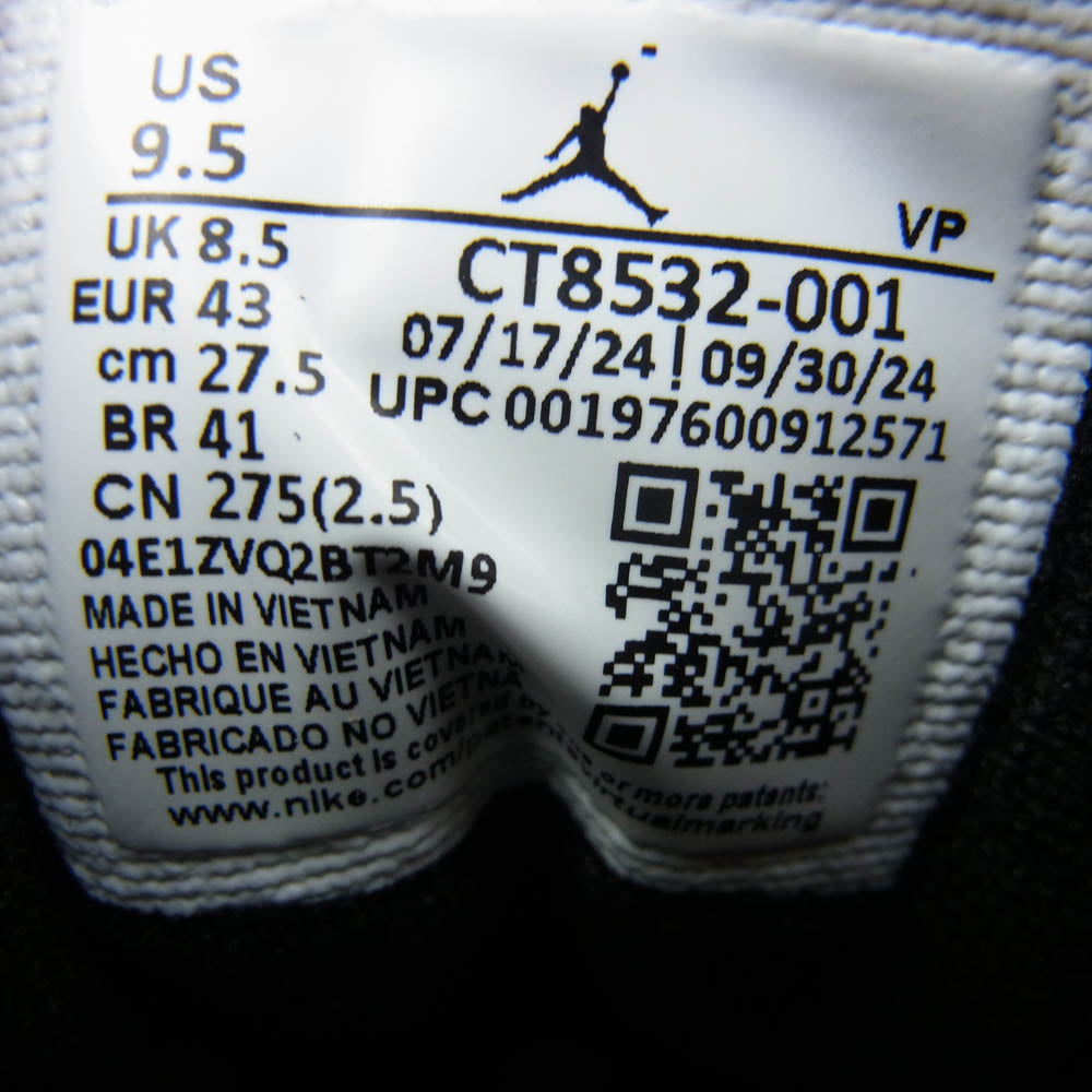 NIKE ナイキ CT8532-001 Air Jordan 3 Retro Black Cat 2025  エアジョーダン3 レトロ ブラック キャット スニーカー ブラック系 27.5cm【極上美品】【中古】