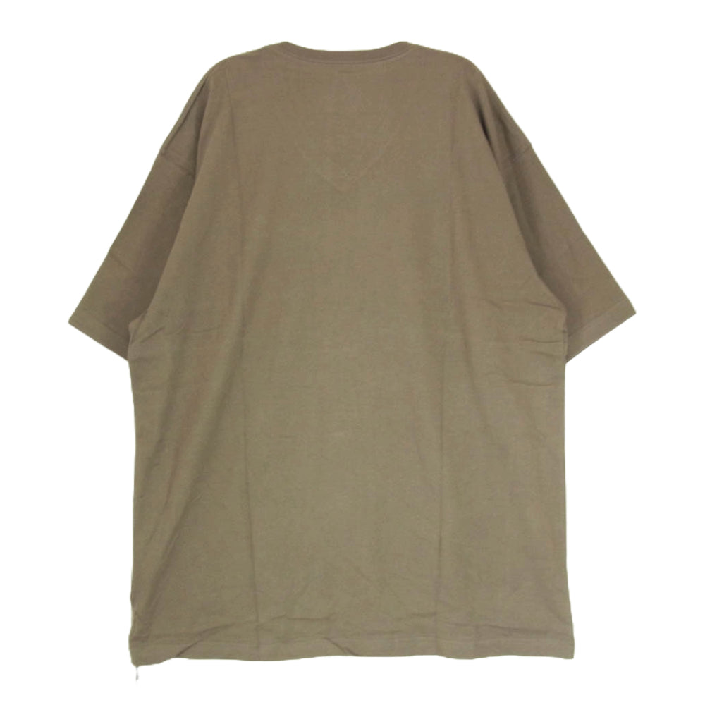 WTAPS ダブルタップス 21SS 211ATDT-CSM05 FLAT V NECK COTTON Vネック コットン Tシャツ 半袖カットソー グレー系 X04【極上美品】【中古】