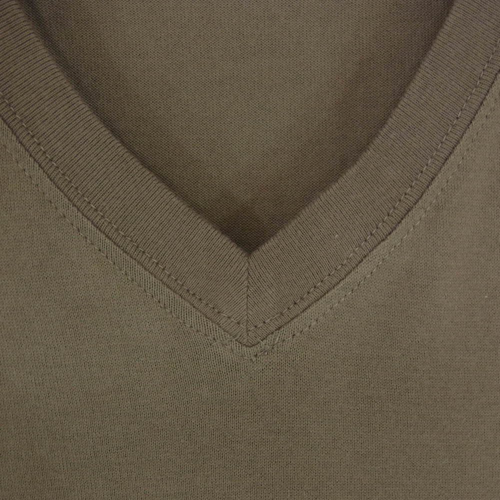 WTAPS ダブルタップス 21SS 211ATDT-CSM05 FLAT V NECK COTTON Vネック コットン Tシャツ 半袖カットソー グレー系 X04【極上美品】【中古】