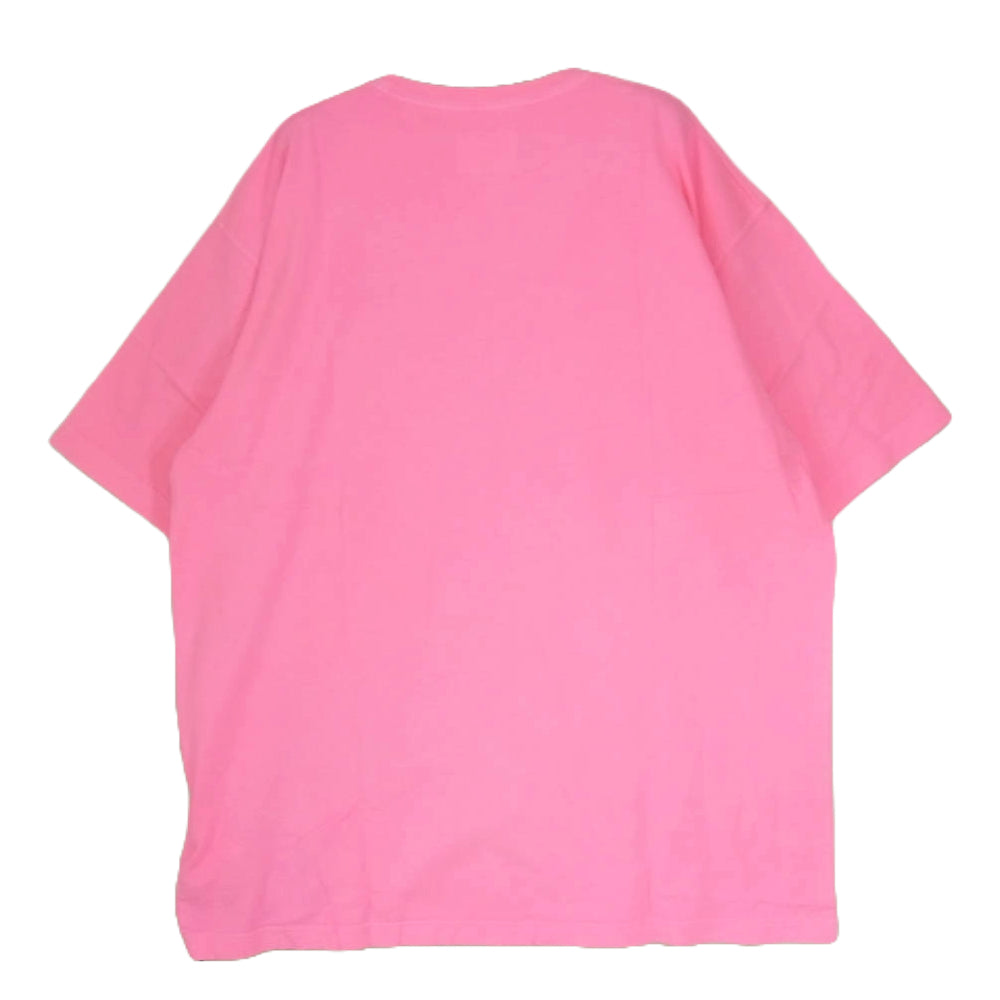 WTAPS ダブルタップス 21SS 211ATDT-CSM04 FLAT 01 CREW NECK COTTON ロゴ刺繍 クルーネック Tシャツ 半袖カットソー ピンク系 X03【新古品】【未使用】【中古】