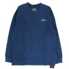 NEIGHBORHOOD ネイバーフッド 20SS 201UWNH-CSM01S ID-P C-CREW.LS ロゴ刺繍 天竺 ロングスリーブカットソー 長袖Tシャツ ネイビー系 XL【新古品】【未使用】【中古】