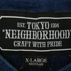 NEIGHBORHOOD ネイバーフッド 20SS 201UWNH-CSM01S ID-P C-CREW.LS ロゴ刺繍 天竺 ロングスリーブカットソー 長袖Tシャツ ネイビー系 XL【新古品】【未使用】【中古】