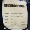 NEIGHBORHOOD ネイバーフッド 20SS 201UWNH-CSM01S ID-P C-CREW.LS ロゴ刺繍 天竺 ロングスリーブカットソー 長袖Tシャツ ネイビー系 XL【新古品】【未使用】【中古】