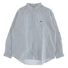 DESCENDANT ディセンダント 21SS 211TQDS-SHM01 KENNEDY'S B.D LS SHIRT FULL SIZE ストライプ ボタンダウン 長袖シャツ ライトブルー系 3【新古品】【未使用】【中古】