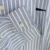 DESCENDANT ディセンダント 21SS 211TQDS-SHM01 KENNEDY'S B.D LS SHIRT FULL SIZE ストライプ ボタンダウン 長袖シャツ ライトブルー系 3【新古品】【未使用】【中古】