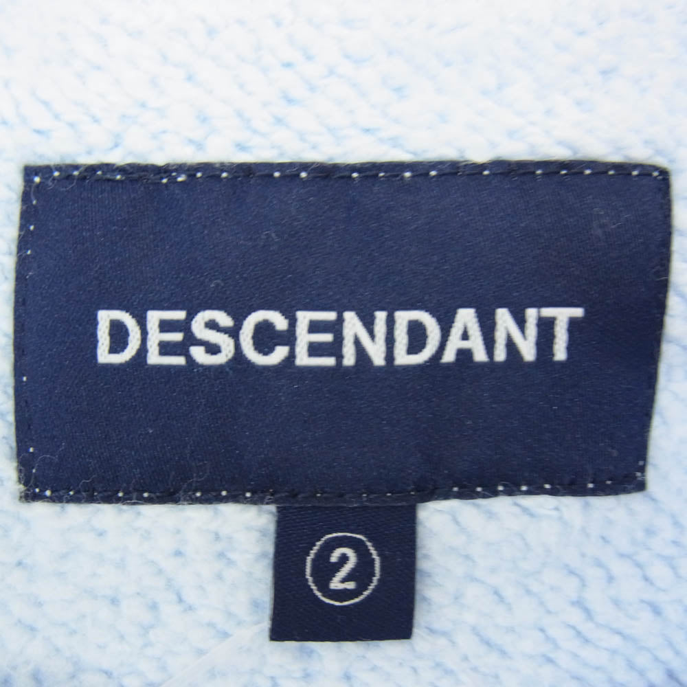 DESCENDANT ディセンダント 20SS 201ATDS-CSM26 GOON HOCKEY SWEATSHIRT LOOP WHEEL フロントプリント スウェット ライトブルー系 2【極上美品】【中古】