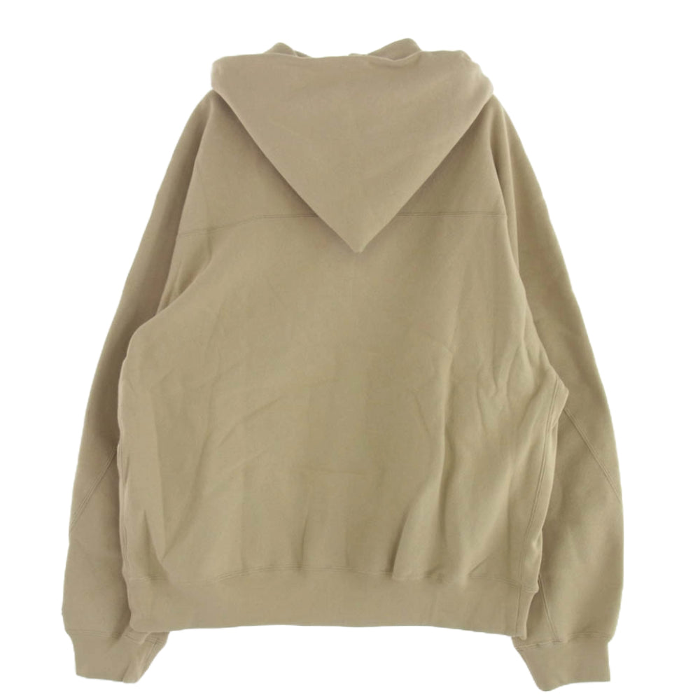 N.HOOLYWOOD エヌハリウッド C8-Z108 × Champion チャンピオン REVERSE WEAVE SNAP HOODIE SWEATSHIRT リバースウィーブ スナップ フーデッド スウェットシャツ ブルゾン ベージュ系 XL【新古品】【未使用】【中古】