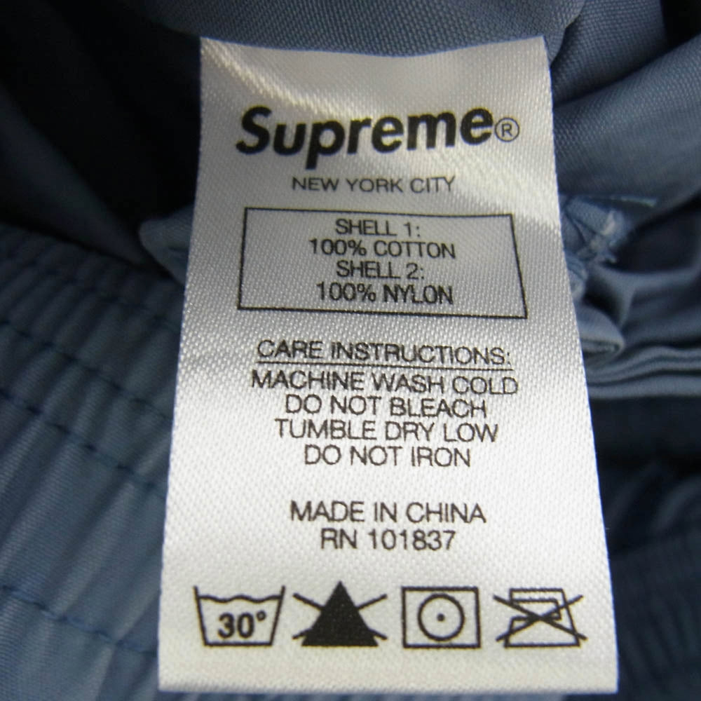 Supreme シュプリーム 21SS Mesh Pocket Belted Cargo Pant メッシュ ポケット ベルテッド カーゴ パンツ 2WAY ハーフ パンツ ライトブルー系 S【中古】