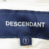 DESCENDANT ディセンダント 221TQDS-PTM04 DC-3 COTTON TWILL TROUSERS KHAKEE コットン ツイル トラウザーズ パンツ ベージュ系 1【極上美品】【中古】