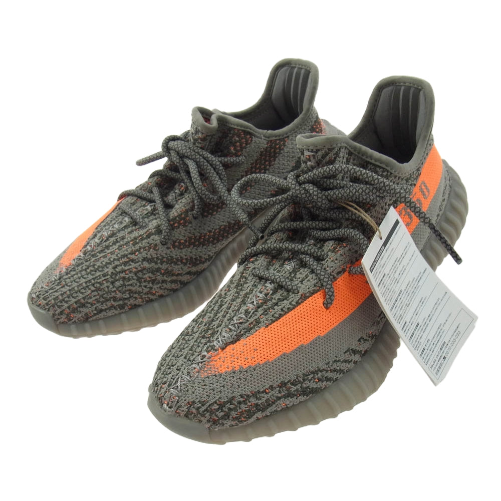 adidas アディダス GW1229 YEEZY Boost 350 V2 Beluga Reflective イージーブースト350V2 ベルーガ リフレクティブ スニーカー グレー系 オレンジ系 27cm【極上美品】【中古】