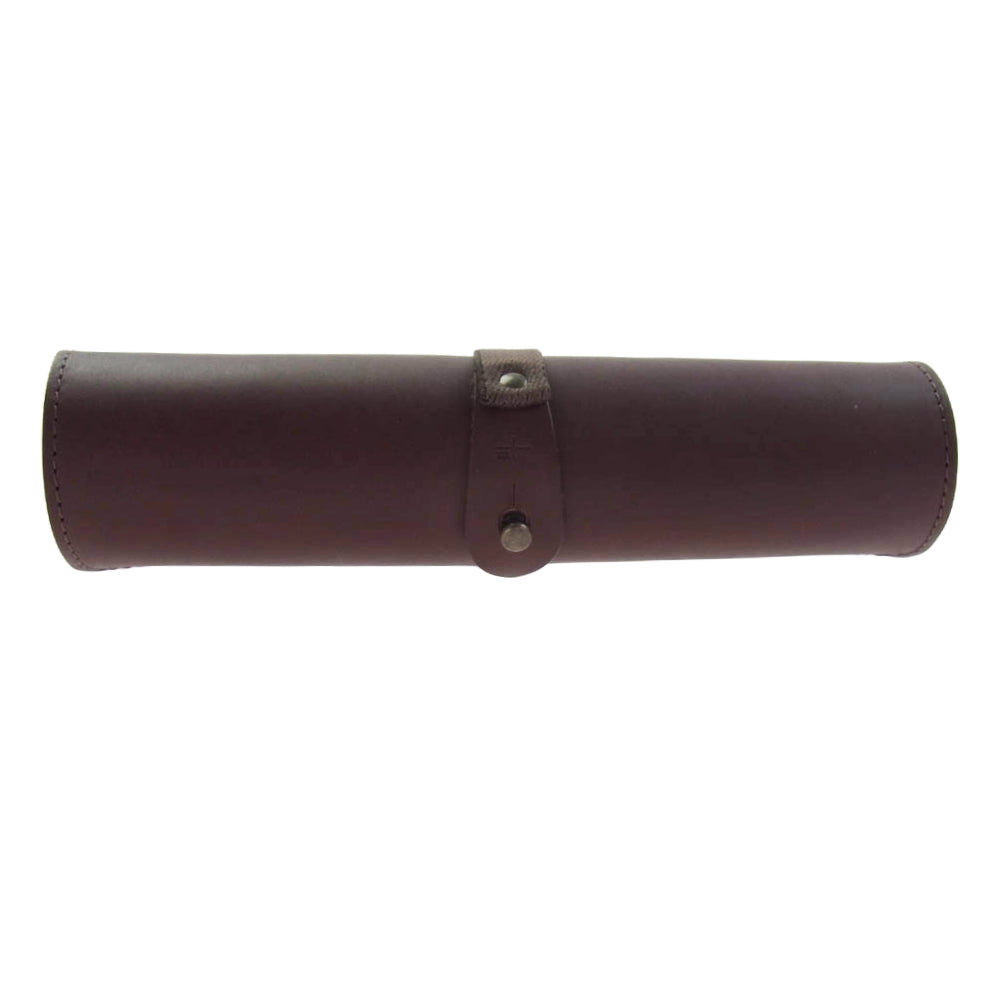エムピウ 15021209 rotolo SUEDE tobacco レザー ペンケース ブラウン系【新古品】【未使用】【中古】