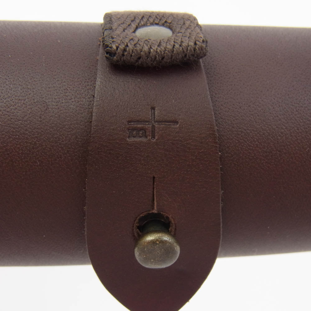 エムピウ 15021209 rotolo SUEDE tobacco レザー ペンケース ブラウン系【新古品】【未使用】【中古】