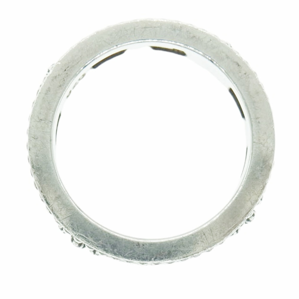 Justin Davis ジャスティンデイビス MEDIEVAL WEDDING BAND メディバルウェディングバンド リング シルバー系 19号【中古】