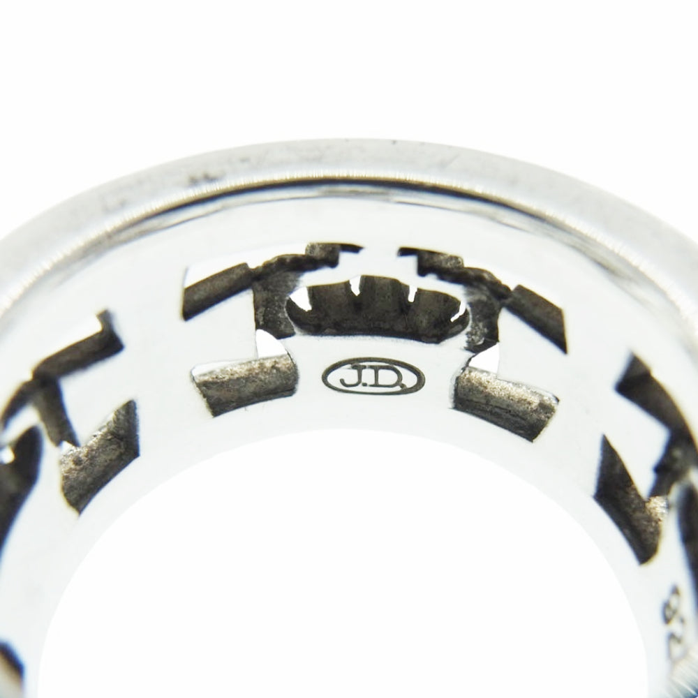 Justin Davis ジャスティンデイビス MEDIEVAL WEDDING BAND メディバルウェディングバンド リング シルバー系 19号【中古】