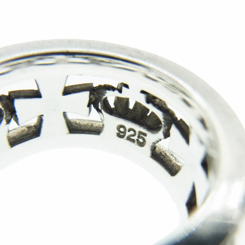 Justin Davis ジャスティンデイビス MEDIEVAL WEDDING BAND メディバルウェディングバンド リング シルバー系 19号【中古】