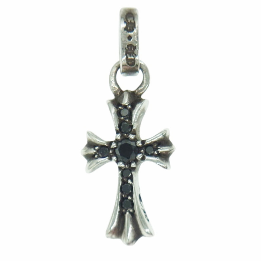 CHROME HEARTS クロムハーツ（原本無） CRS BBYFAT P BLK DMND ベイビーファット PAVEブラックダイヤ ペンダントトップ シルバー系【中古】