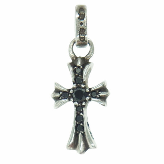 CHROME HEARTS クロムハーツ（原本無） CRS BBYFAT P BLK DMND ベイビーファット PAVEブラックダイヤ ペンダントトップ シルバー系【中古】