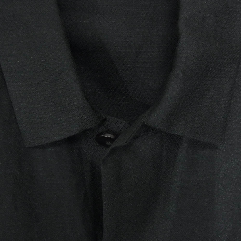AURALEE オーラリー A21SS01SD SILK LINEN DOBBY SHIRTS JACKET シルク リネン ドビー シャツ ジャケット ブラック系 4【中古】