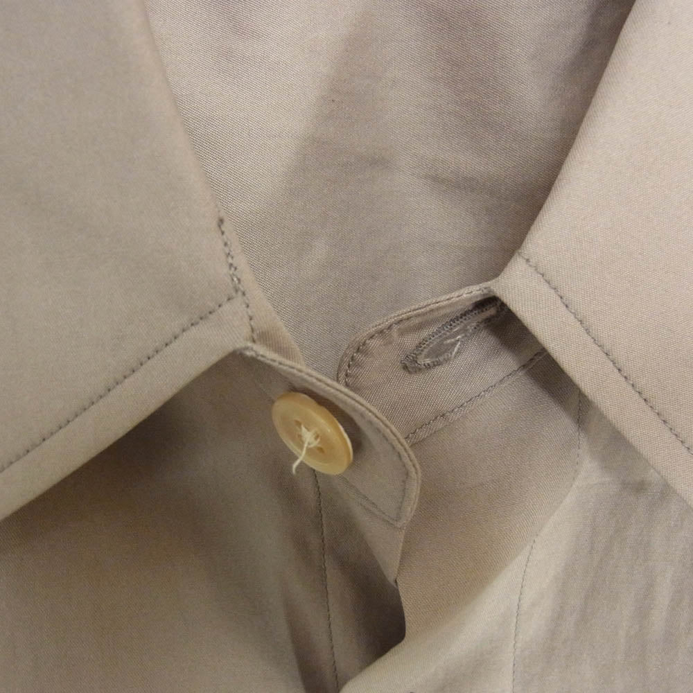 AURALEE オーラリー A20AS02TN WASHED FINX TWILL BIG SHIRTS  ウォッシュド ツイル ビッグ 長袖 シャツ ブラウン系 4【中古】