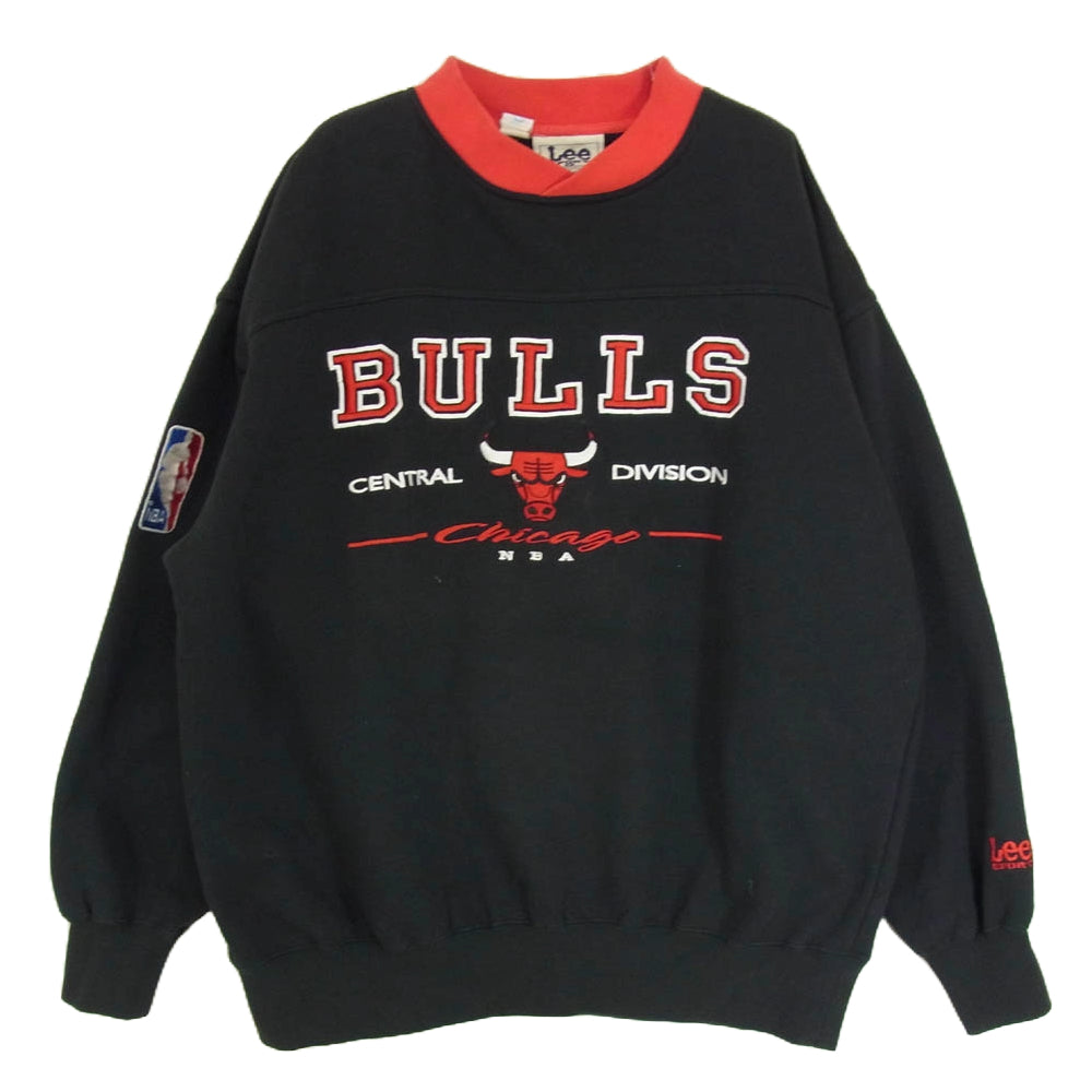 Lee リー 90s ヴィンテージ NBA BULLS シカゴ ブルズ スウェット ブラック系 L【中古】