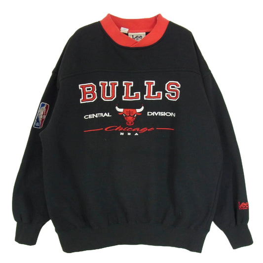 Lee リー 90s ヴィンテージ NBA BULLS シカゴ ブルズ スウェット ブラック系 L【中古】