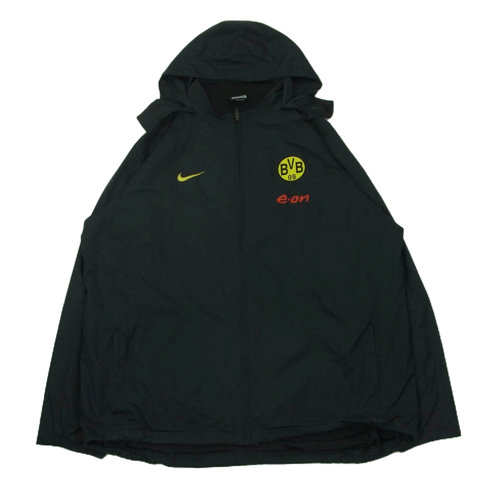 NIKE ナイキ 90s ヴィンテージ CLIMA-FIT ドルトムントフィールド ジャケット パーカー ブラック系 XXL【中古】