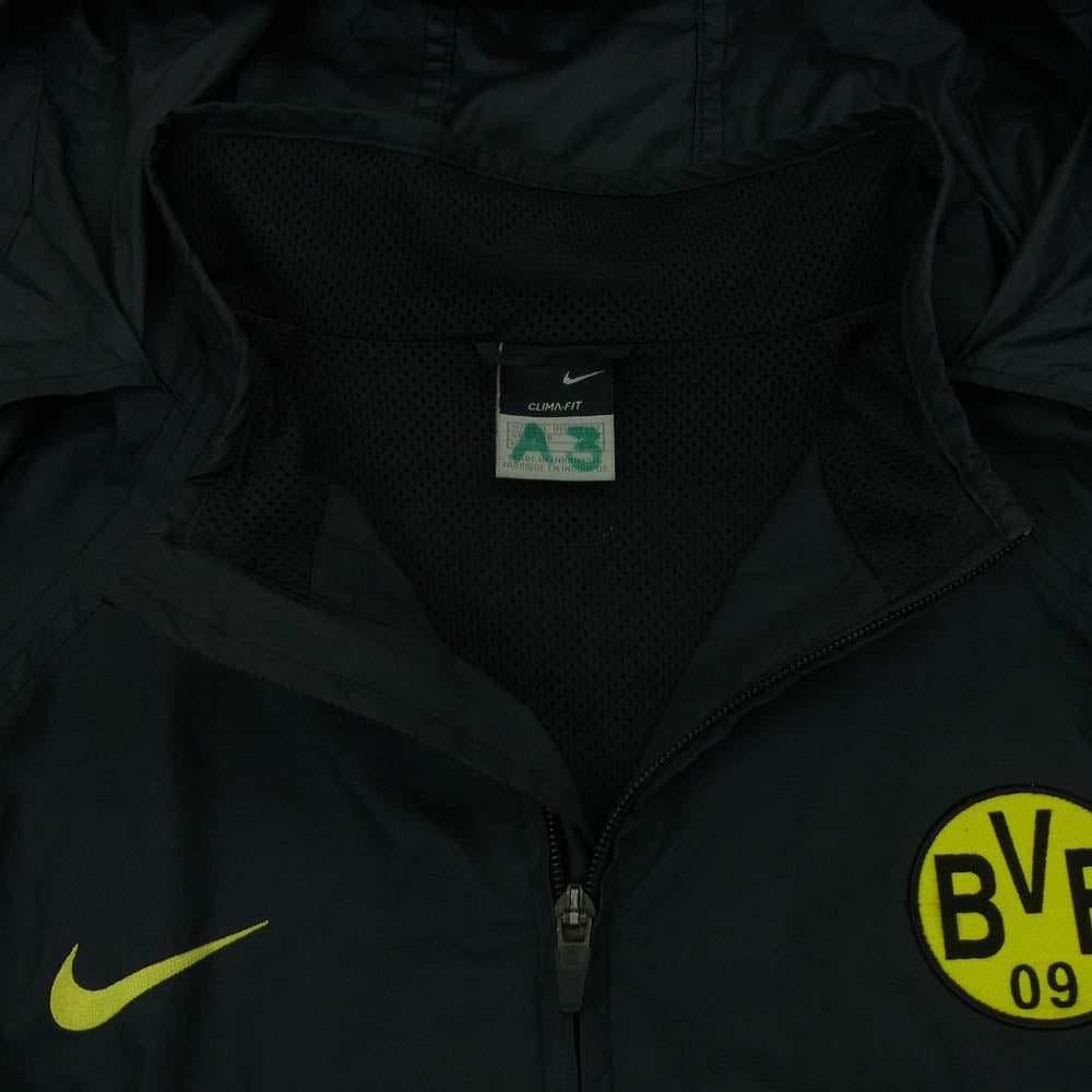 NIKE ナイキ 90s ヴィンテージ CLIMA-FIT ドルトムントフィールド ジャケット パーカー ブラック系 XXL【中古】