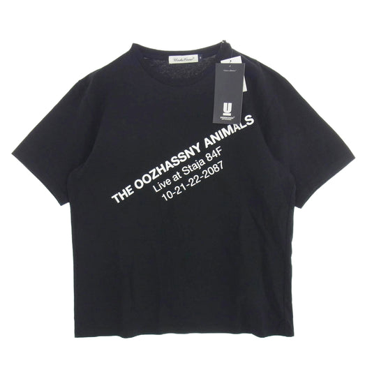 UNDERCOVER アンダーカバー 18SS UCU3816 THE OOZHASSNY ANIMALS ロゴ プリント 半袖 Tシャツ ブラック系 3【中古】