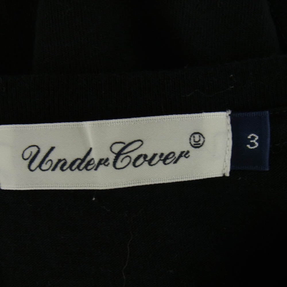 UNDERCOVER アンダーカバー 18SS UCU3816 THE OOZHASSNY ANIMALS ロゴ プリント 半袖 Tシャツ ブラック系 3【中古】