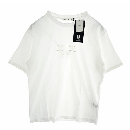 UNDERCOVER アンダーカバー 20SS UCY3807 メッセージ ロゴ グラフィック プリント 半袖 Ｔシャツ ホワイト系 5【極上美品】【中古】