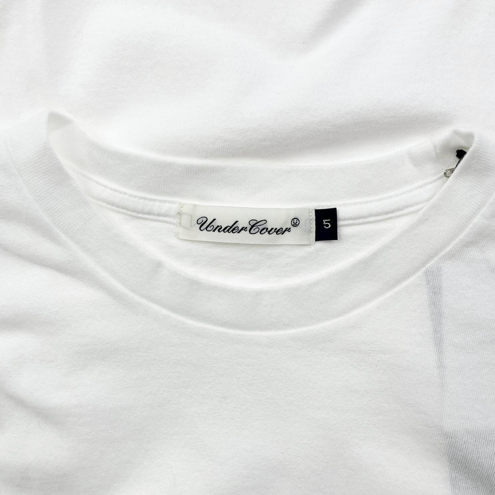 UNDERCOVER アンダーカバー 20SS UCY3807 メッセージ ロゴ グラフィック プリント 半袖 Ｔシャツ ホワイト系 5【極上美品】【中古】