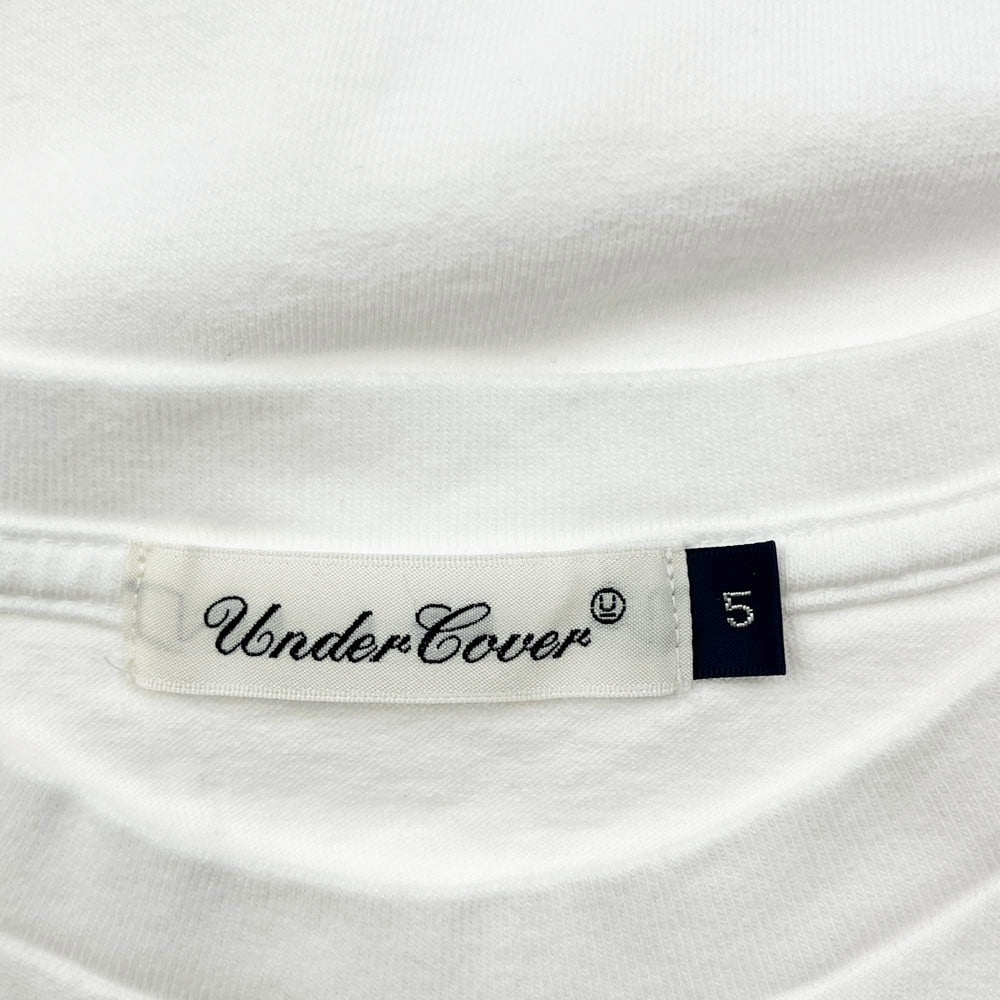 UNDERCOVER アンダーカバー 20SS UCY3807 メッセージ ロゴ グラフィック プリント 半袖 Ｔシャツ ホワイト系 5【極上美品】【中古】
