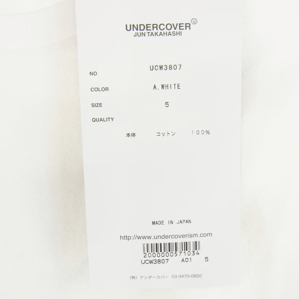 UNDERCOVER アンダーカバー 19SS UCW3807 Dead Hermits Angel Tee デッド ハーミット エンジェル プリント 半袖 Tシャツ ホワイト系 5【新古品】【未使用】【中古】
