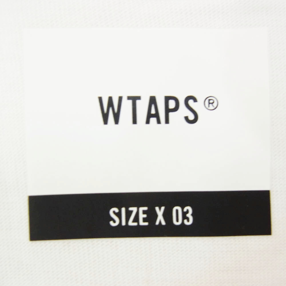 WTAPS ダブルタップス 20SS 201PCDT-ST14S MONOLITH SS TEE モノリス 半袖 Tシャツ ホワイト系 X03【極上美品】【中古】