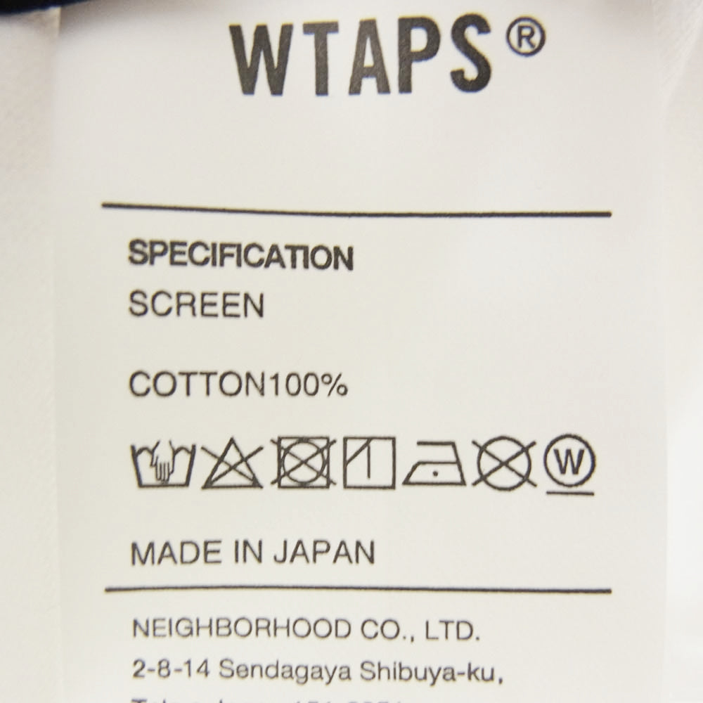 WTAPS ダブルタップス 20SS 201PCDT-ST14S MONOLITH SS TEE モノリス 半袖 Tシャツ ホワイト系 X03【極上美品】【中古】