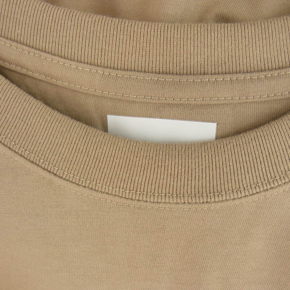 WTAPS ダブルタップス 21SS 211PCDT-ST01S SYSTEM SS TEE ロゴ プリント 半袖 Tシャツ ベージュ系 04【極上美品】【中古】