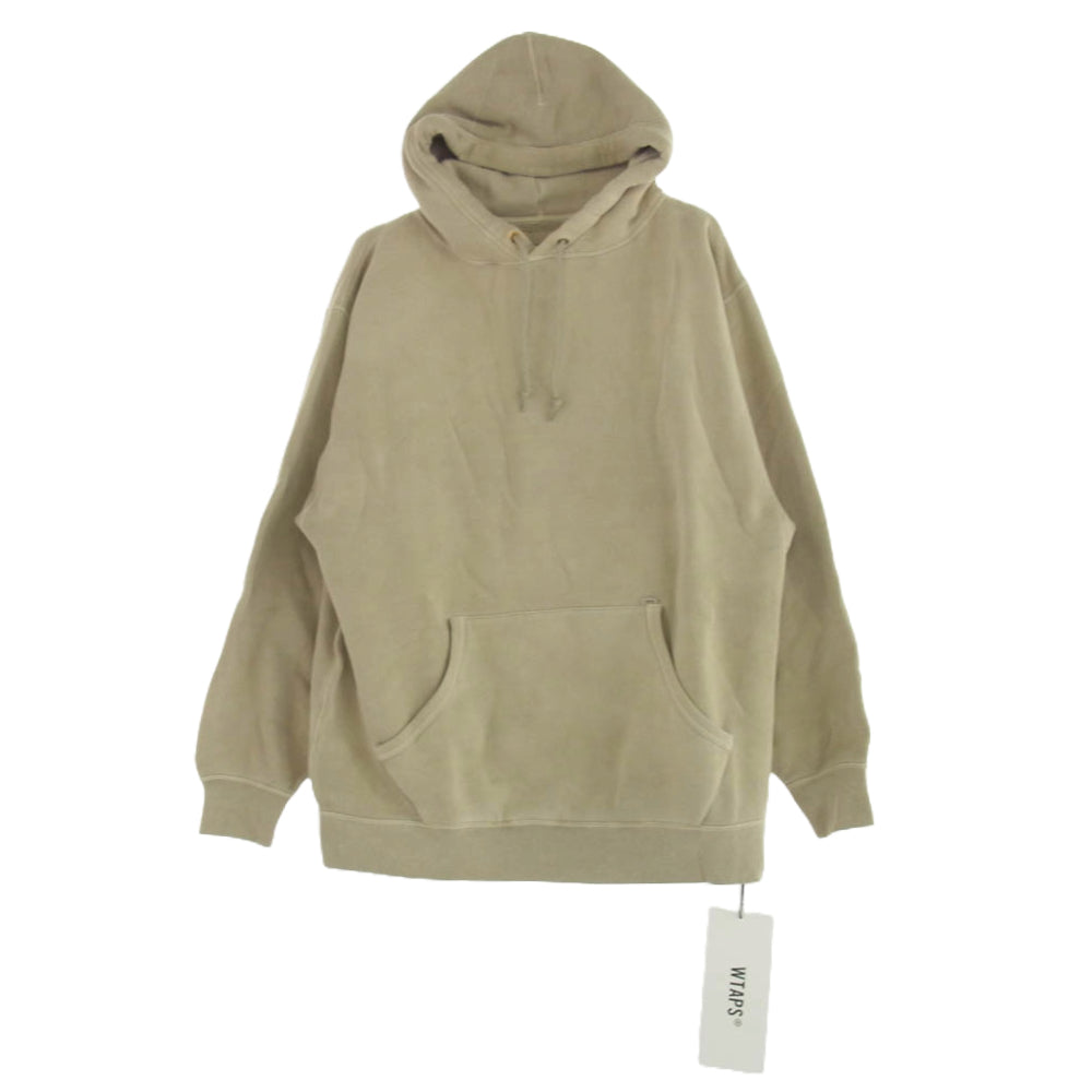 WTAPS ダブルタップス 212ATDT-CSM05 BLANK 01 HOODED コットン パーカー ベージュ系 4【中古】