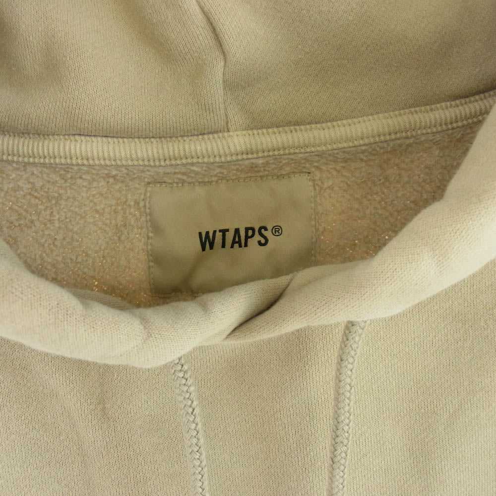 WTAPS ダブルタップス 212ATDT-CSM05 BLANK 01 HOODED コットン パーカー ベージュ系 4【中古】